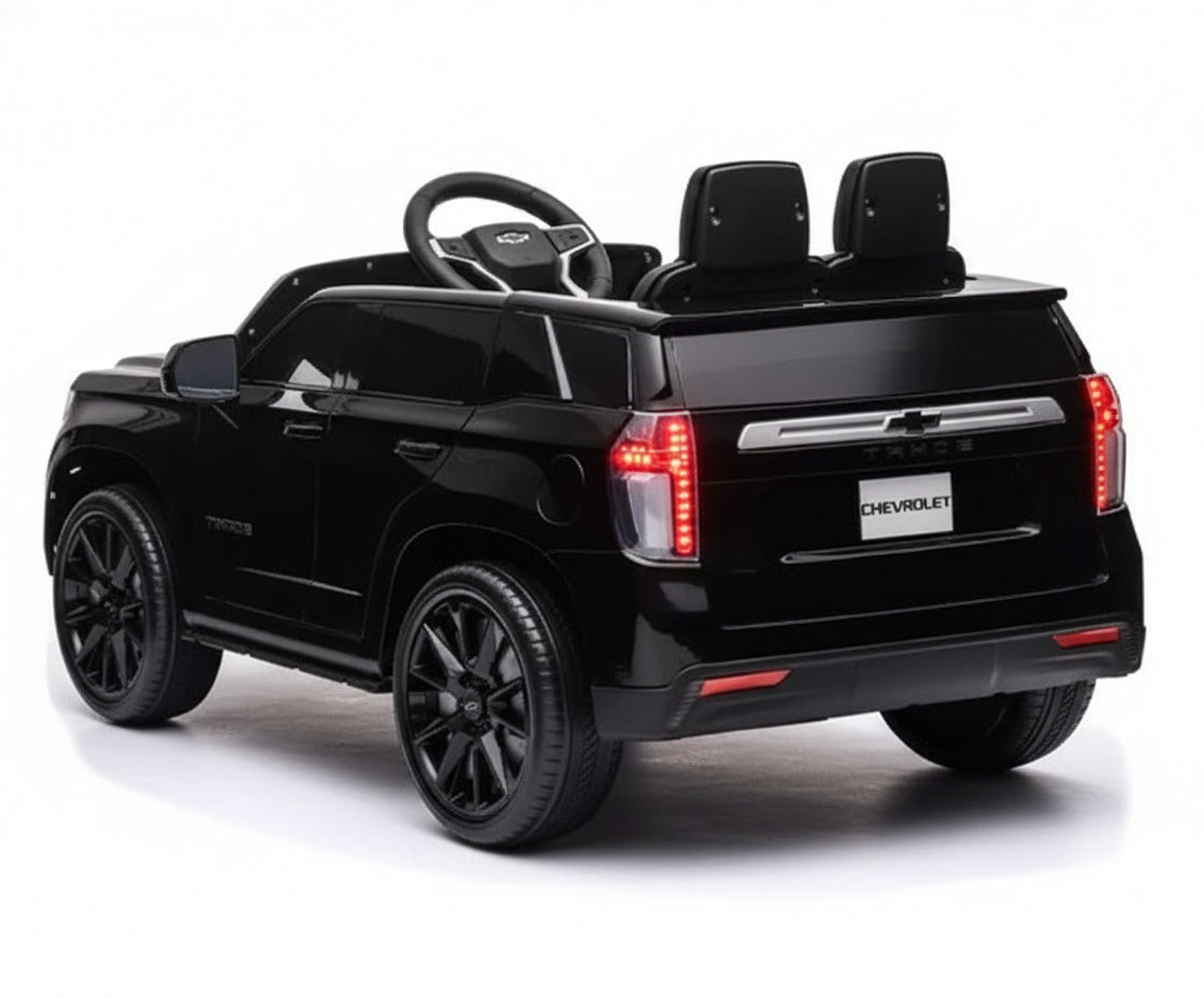 Kids Car Club™ Chevrolet Tahoe 12V Licenciado – Control Remoto, Suspensión en las 4 Ruedas, Luces LED y Música.🔥 OFERTA LIMITADA – SOLO HOY. Ideal para niños de 3 a 7 años. 🚗💨 Ahorra $3,499 MXN por lanzamiento.