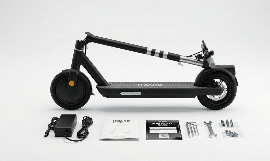 OKAI Neon Lite Scooter Eléctrico para Adultos, Scooter Ligero de 15.5 MPH y 18.6 Millas, Luz Ambiental, Potencia Máxima de 600W, Certificación UL