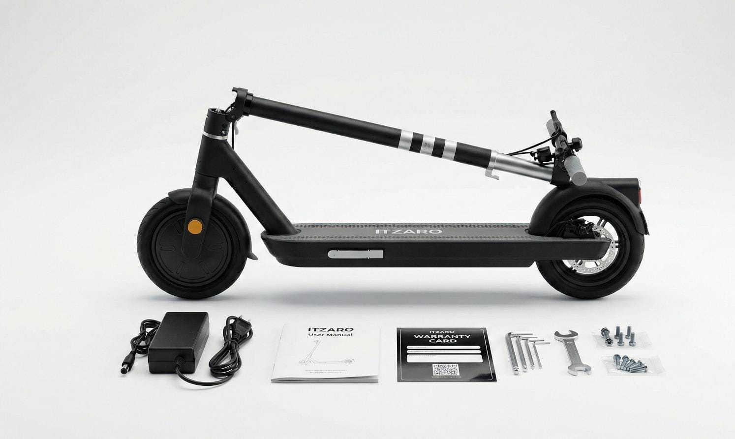 OKAI Neon Lite Scooter Eléctrico para Adultos, Scooter Ligero de 15.5 MPH y 18.6 Millas, Luz Ambiental, Potencia Máxima de 600W, Certificación UL