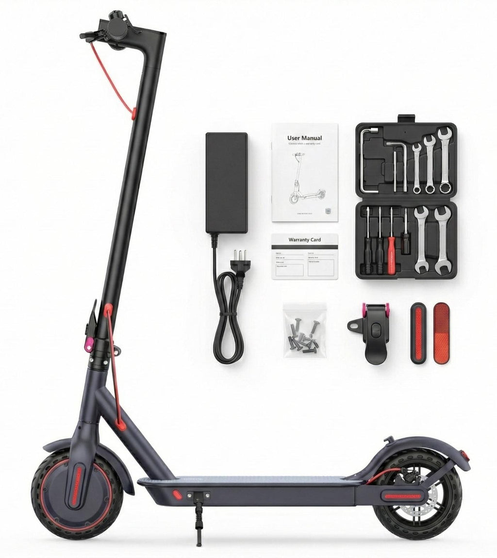 Patinete Eléctrico 350W para Adultos | 19 MPH, 22 Millas de Autonomía, Llantas de 8.5”, Batería 281Wh, Freno Electrónico + App – Negro