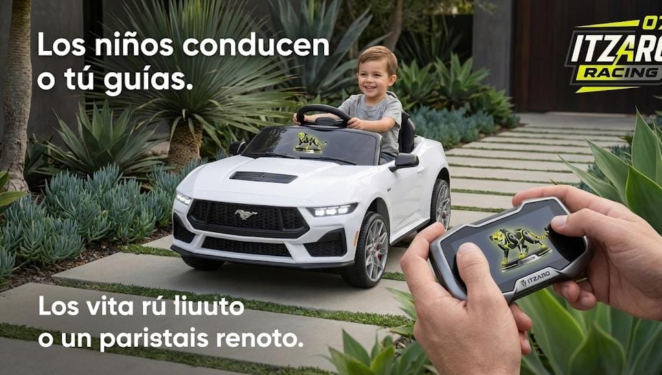 Best Choice Products Coche Eléctrico para Niños 12V con licencia oficial de Ford Mustang con Control Parental, Luces LED, 2 Velocidades y Bluetooth - Blanco