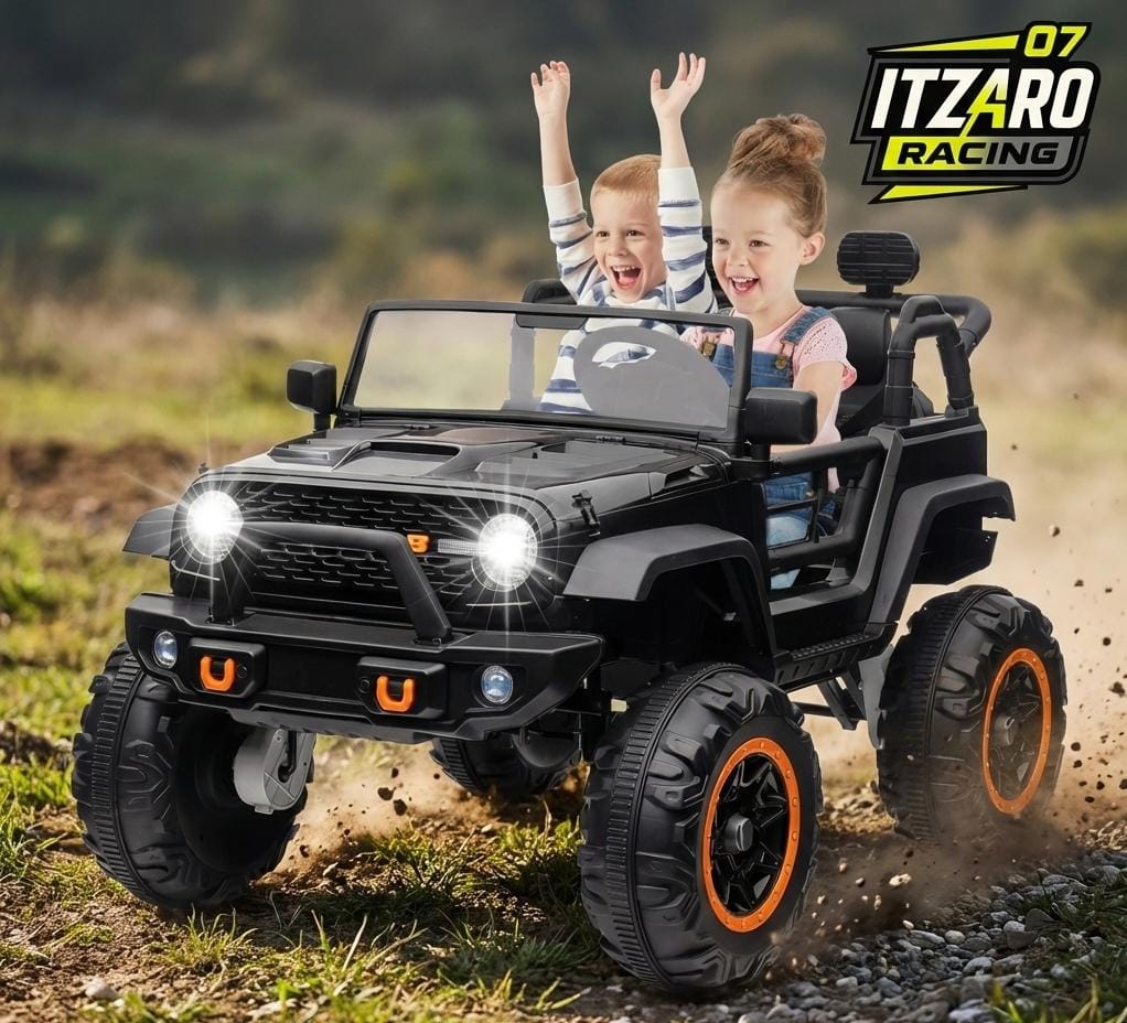 GarveeLife 24V 4x4 para 2 Plazas con Control Remoto – Negro