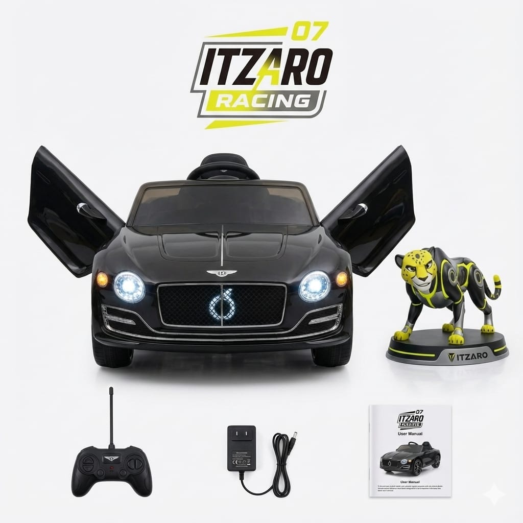 Bentley EXP12 Eléctrico 12V para Niños – Control Remoto, Luces LED, Música y Puertas de Alas