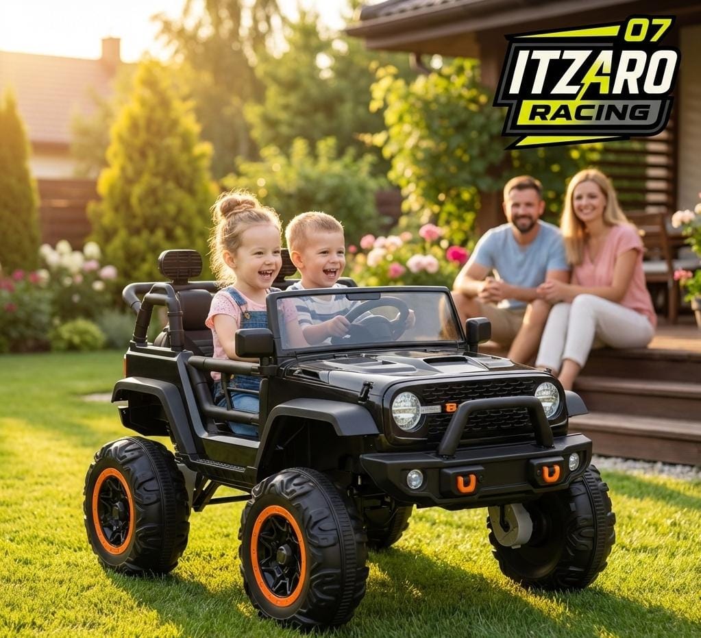 GarveeLife 24V 4x4 para 2 Plazas con Control Remoto – Negro