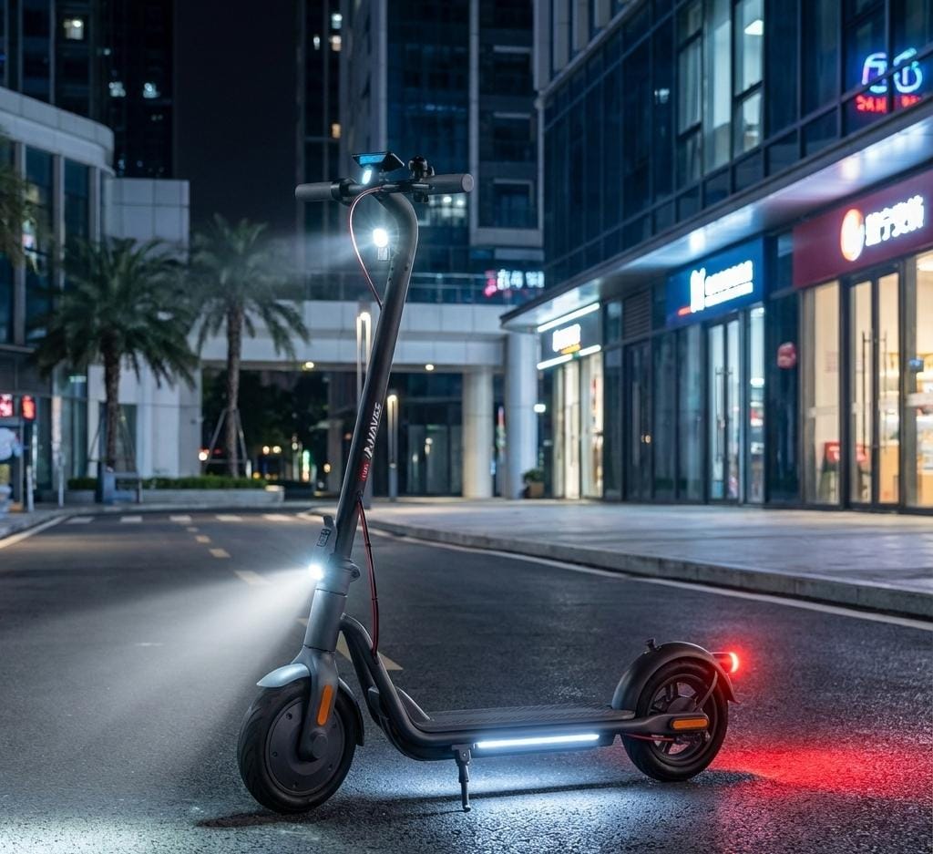 Patinete Eléctrico NAVEE V25 con Motor de 600W, Máxima Potencia hasta 19 MPH, Autonomía de 15.5 Millas y Neumáticos Neumáticos de 10 Pulgadas, Plegable y Ligero, Ideal para Estudiantes Universitarios y Amantes de los Scooters