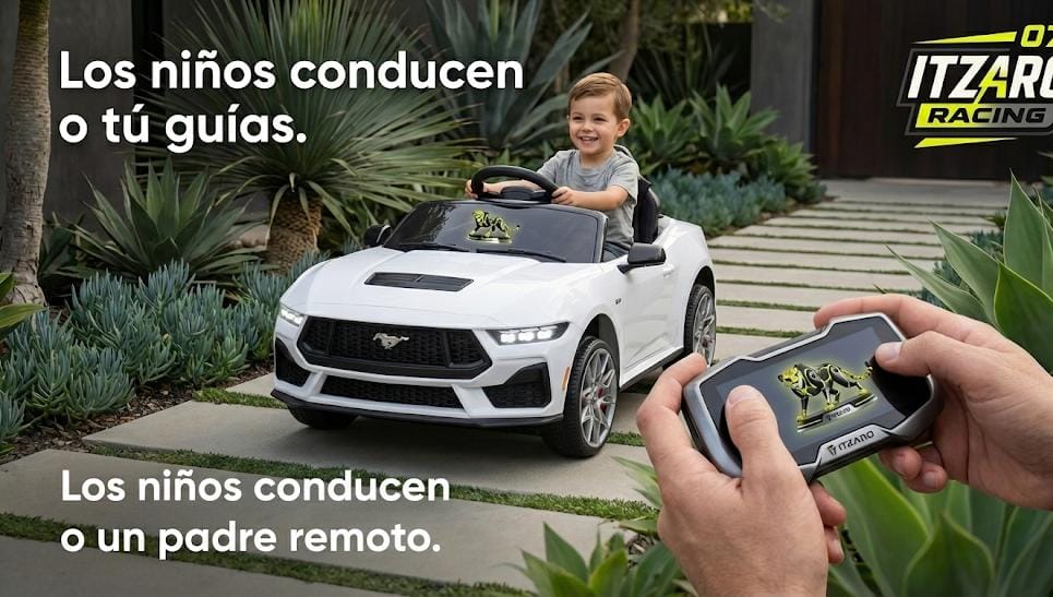 Best Choice Products Coche Eléctrico para Niños 12V con licencia oficial de Ford Mustang con Control Parental, Luces LED, 2 Velocidades y Bluetooth - Blanco